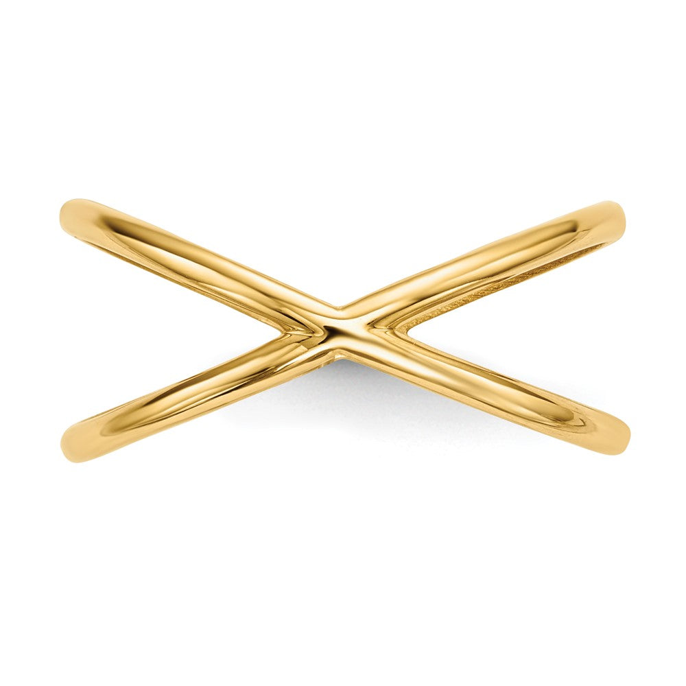 Shop Stylish 14K Gold Polished Double Band Ring - High-Quality & Affordable