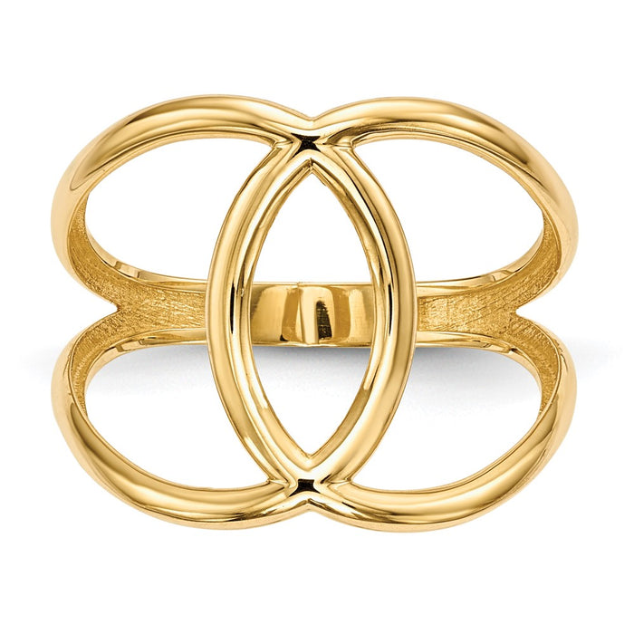 Shop 14K Gold Shiny Polished Ring - Stylish & Affordable Luxury Jewelry-3