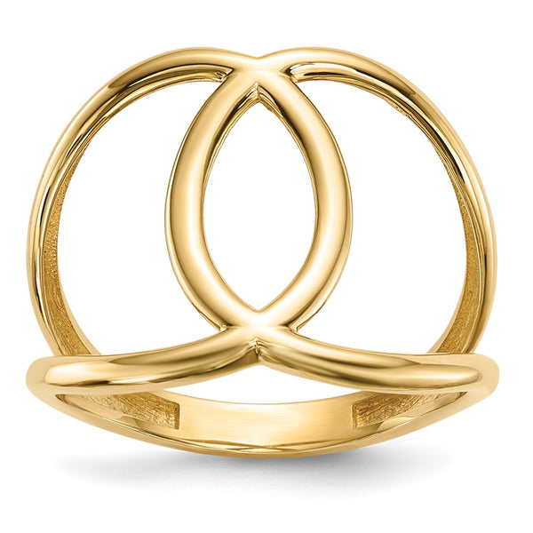 14K Gold Shiny Polished Ring