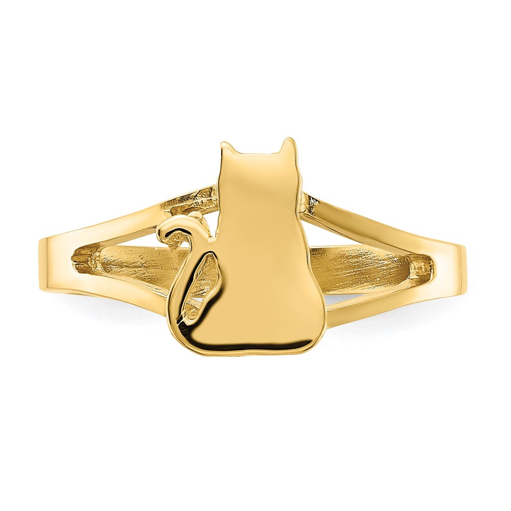 Shop Exclusive 14K Gold Polished Cat Ring | Stylish & Affordable Luxury