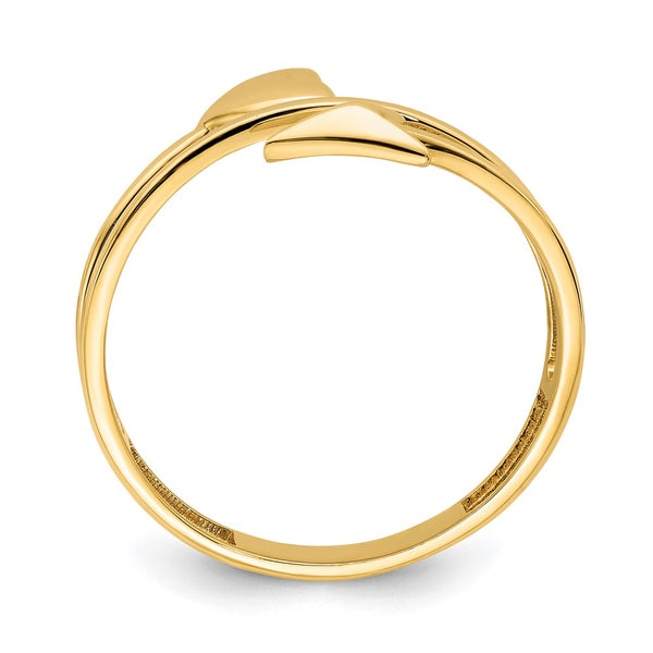 14K Gold Heart & Arrow Engagement Ring