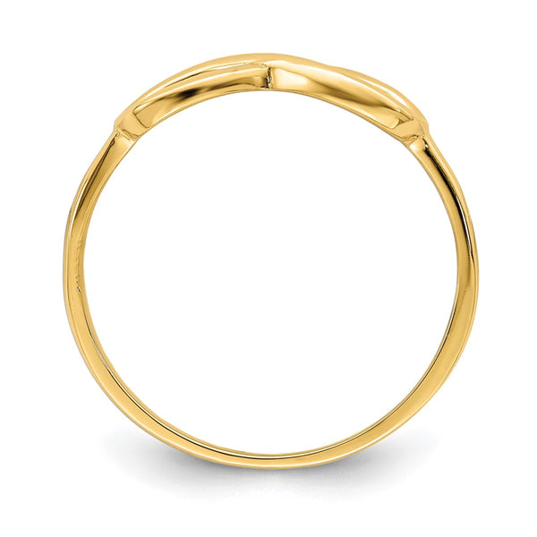 14K Gold Infinity Band, Ring
