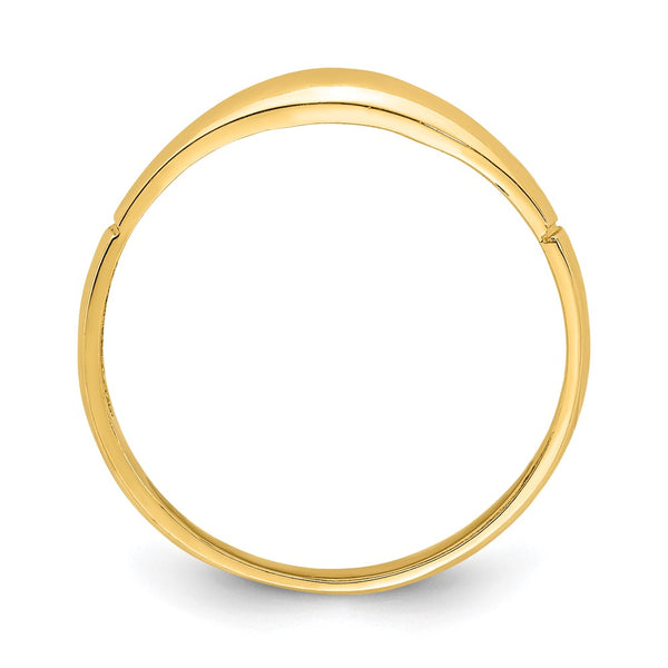 14K Diamond-Cut Band Ring