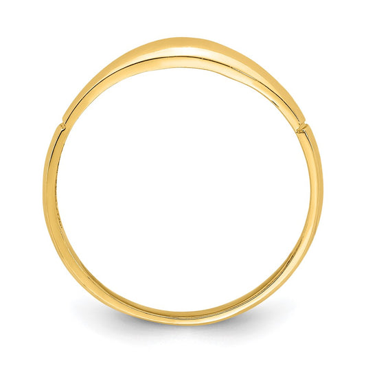 High-Quality 14K Diamond-Cut Band Ring - Stylish and Affordable Luxury Jewelry