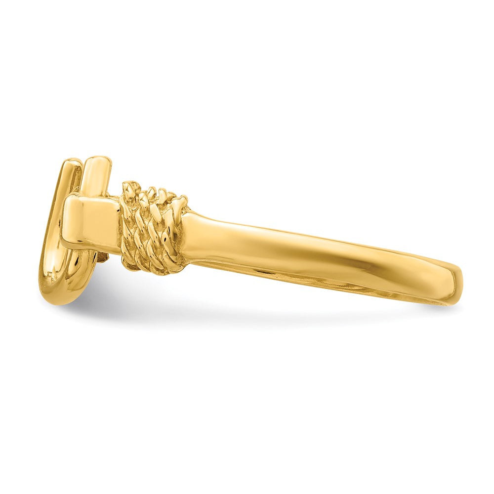 High-Quality 14K Gold Horseshoe Ring - Stylish Design, Affordable Luxury!