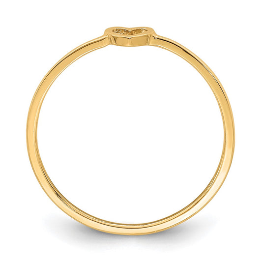 Shop Exclusive 14K Polished Rose Gold Heart Ring - Stylish Design, Affordable Luxury
