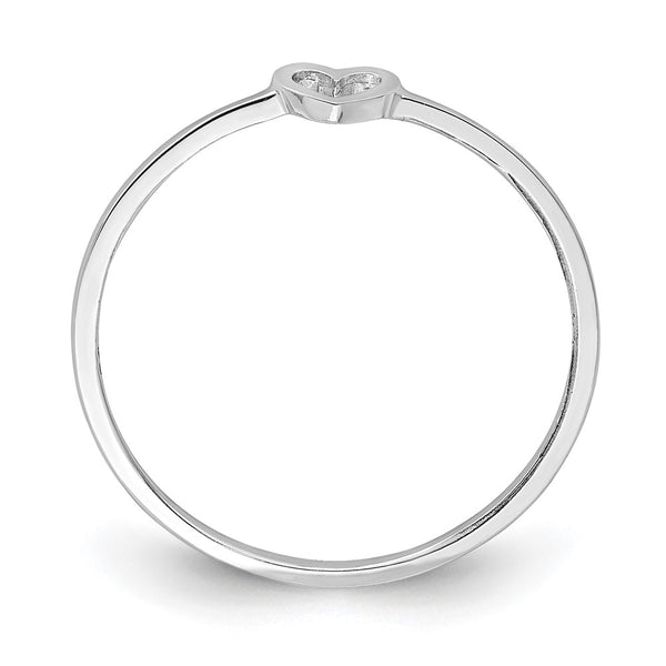 14K White Gold Heart-Shaped Ring - Style GR1-1010278