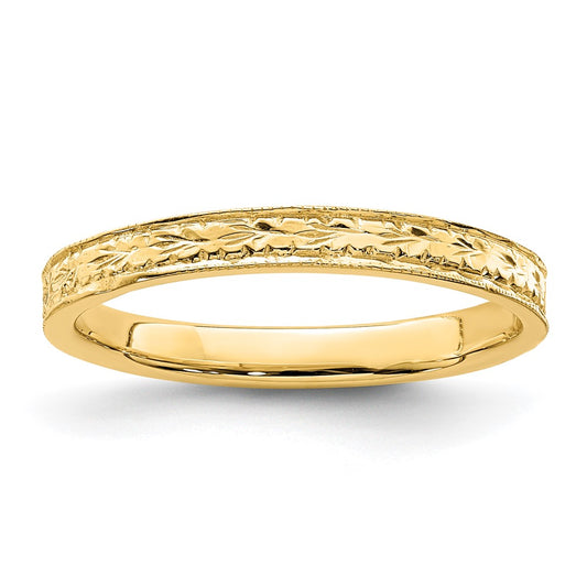 Buy 14K Floral Design Ring - Stylish Polished Finish, Affordable Luxury