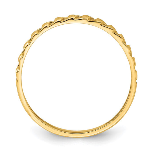 Exclusive 14K Gold Link Design Ring - Stylish & Affordable Luxury Jewelry