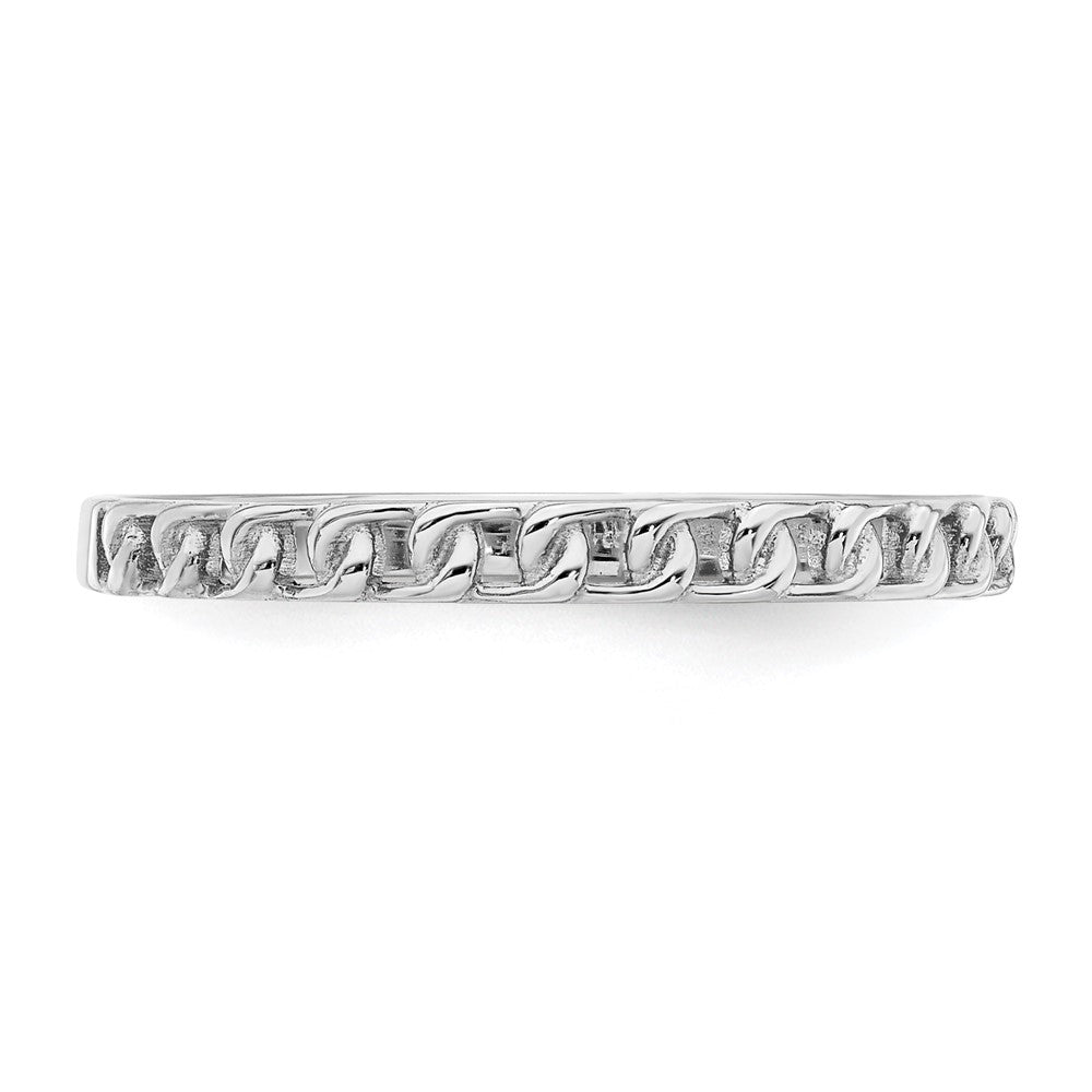 Buy Exclusive 14K White Gold Interlocking Link Ring - Stylish Value & Quality