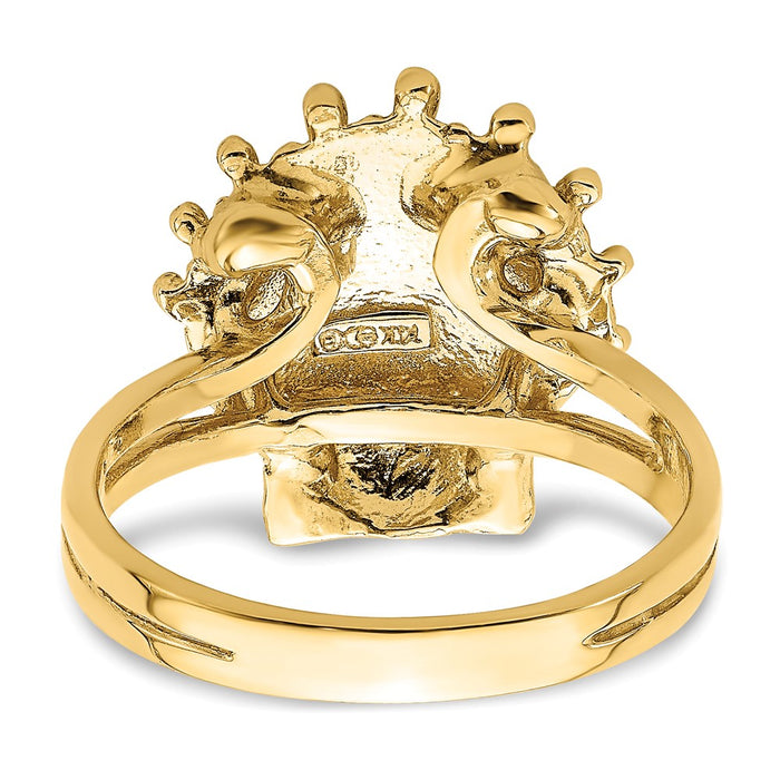 Exclusive 14K Gold Lion's Paw Shell Ring - Stylish & High-Quality Design-4