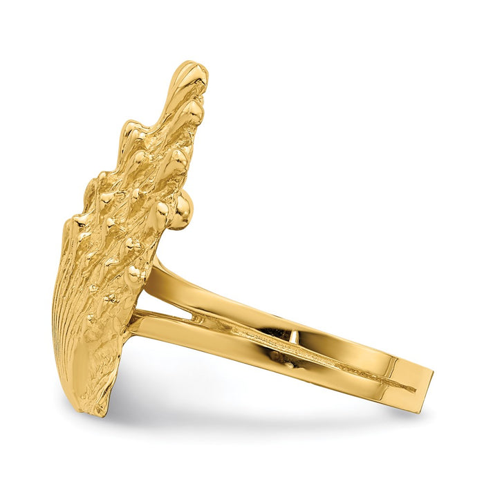 Shop Exclusive 14K Gold Lion's Paw Shell Ring - Stylish & Affordable Jewelry-3