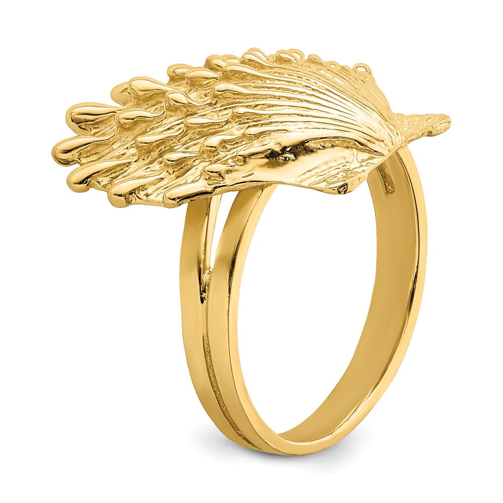 Shop Exclusive 14K Gold Lion's Paw Shell Ring - Stylish & Affordable Jewelry