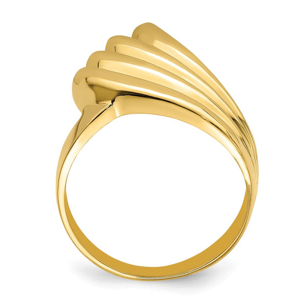 14K Gold Polished Mermaid Tail Ring