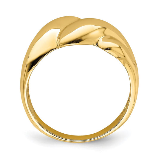 Buy 14K Polished Fashion Dome Band Ring - Stylish Design, Affordable Luxury