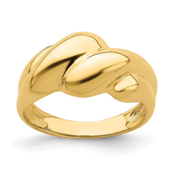Buy 14K Polished Fashion Dome Band Ring - Stylish Design, Affordable Luxury-1