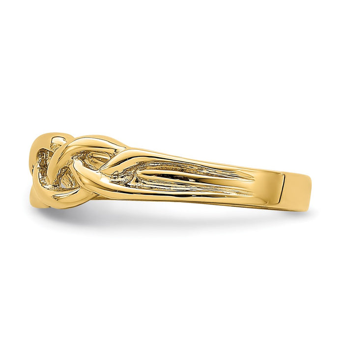 Shop Stylish 14K Gold Polished Braided Knot Ring - Exclusive Design, Great Value-3