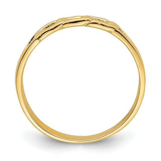 Shop Exclusive 14K Gold Polished Link Band Ring - Stylish & Affordable Jewelry