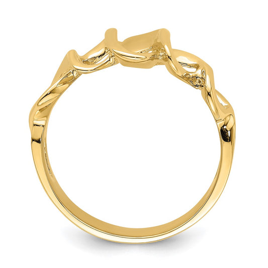 High-Quality 14K Gold Freeform Cut-Out Ring | Stylish & Affordable Design