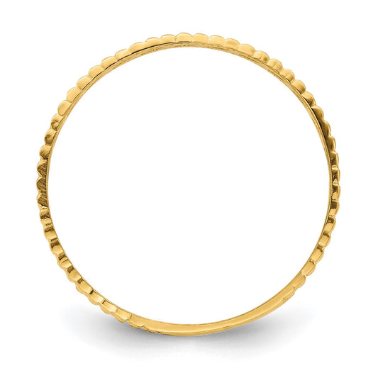 Buy 14K Gold Leaf Engraved Thumb Ring - Size 9, Affordable Luxury Jewelry