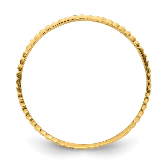 Buy 14K Gold Leaf Engraved Thumb Ring - Size 9, Affordable Luxury Jewelry-2