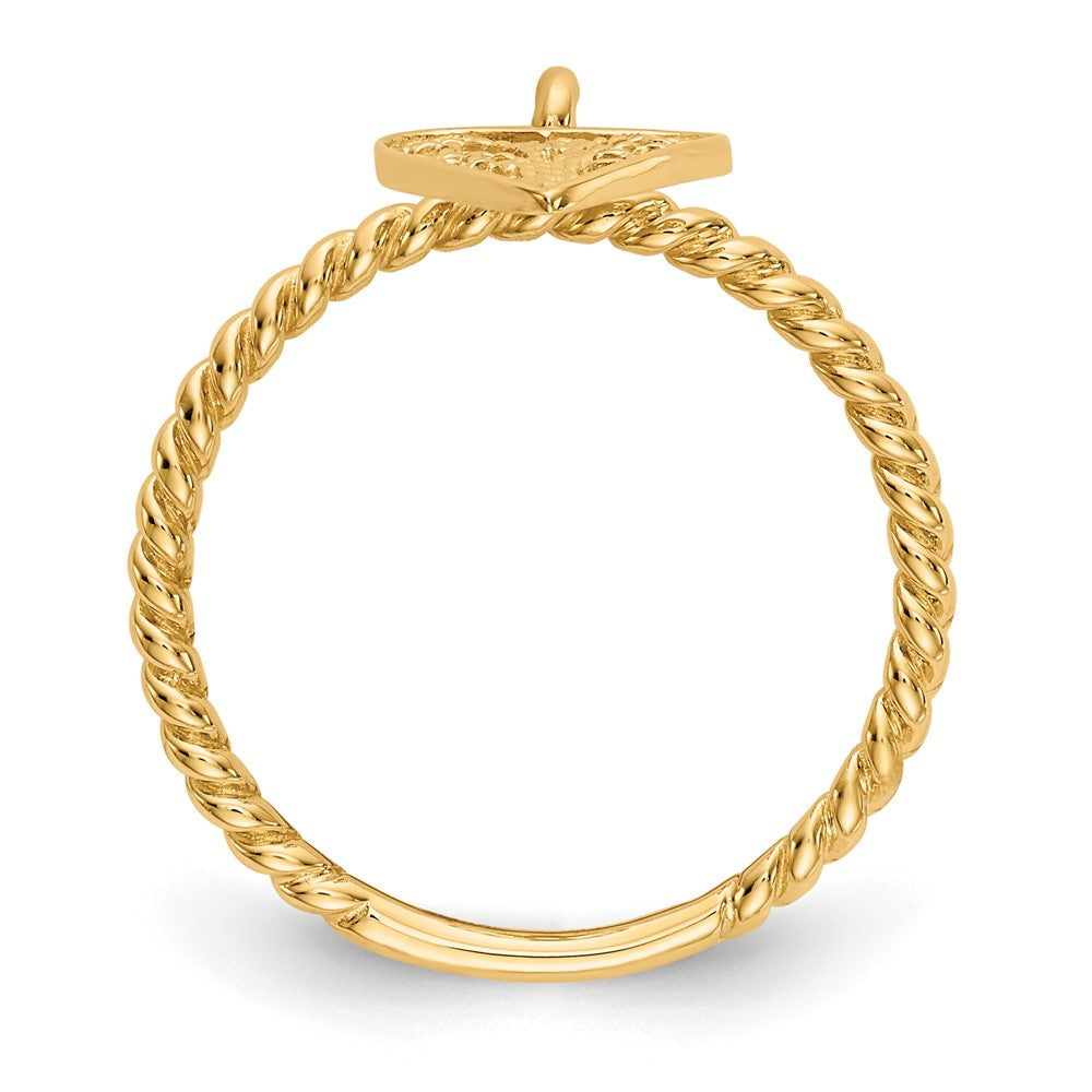 Buy Exclusive 14K Gold Heart Dangle Ring - Stylish & Affordable Jewelry