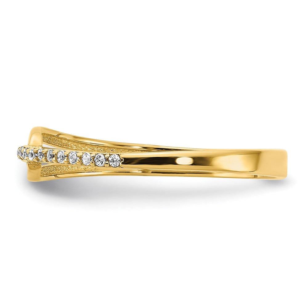 Buy Exclusive 14K Gold Polished Fancy Cubic Zirconia Ring - Affordable Luxury