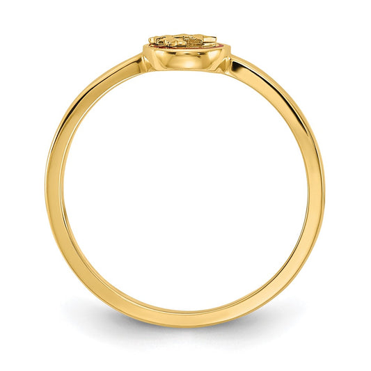 Buy Exclusive 14K Enamel Ring with Diamond-Cut Stars | Affordable Luxury