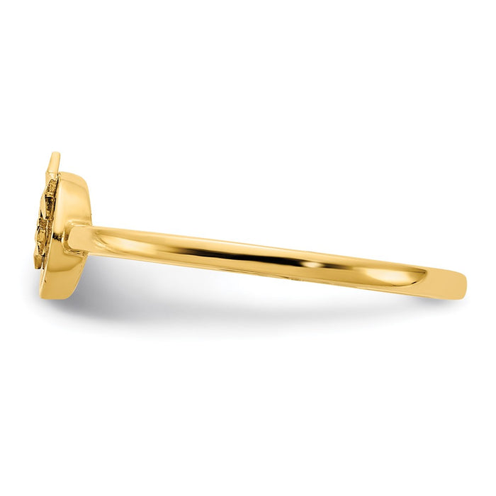 Buy Exclusive 14K Enamel Ring with Diamond-Cut Stars | Affordable Luxury-3