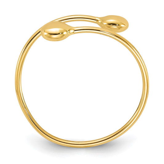 Shop Stylish 14K Gold Polished Adjustable Fashion Ring - Affordable Luxury Accessory