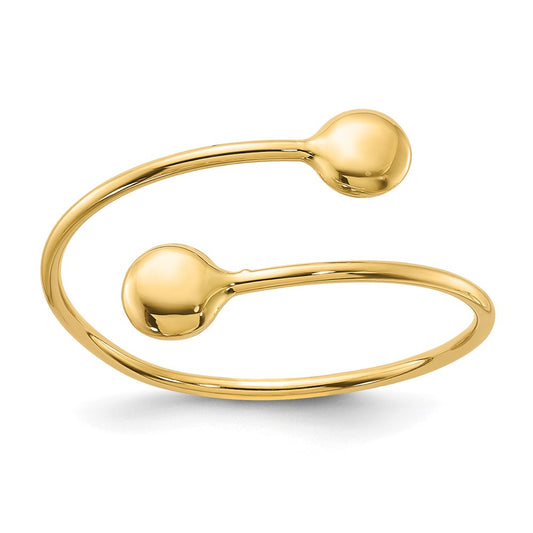 Shop Stylish 14K Gold Polished Adjustable Fashion Ring - Affordable Luxury Accessory