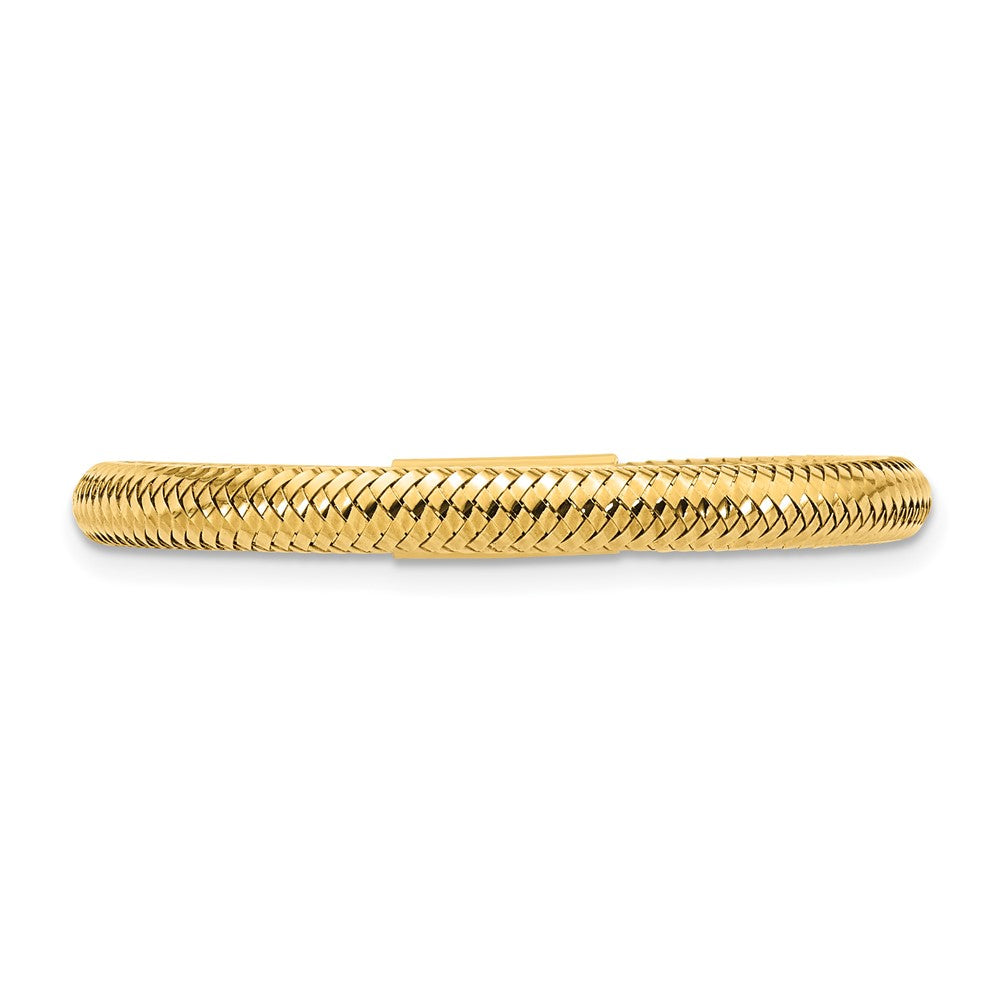 Shop Stylish 14K Gold Polished Mesh Stretch Band Ring - Affordable Luxury!