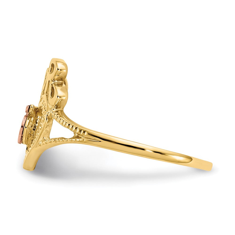 Shop Exclusive 14K Two-Tone Heart Ring with 15 Charms | Stylish Luxury
