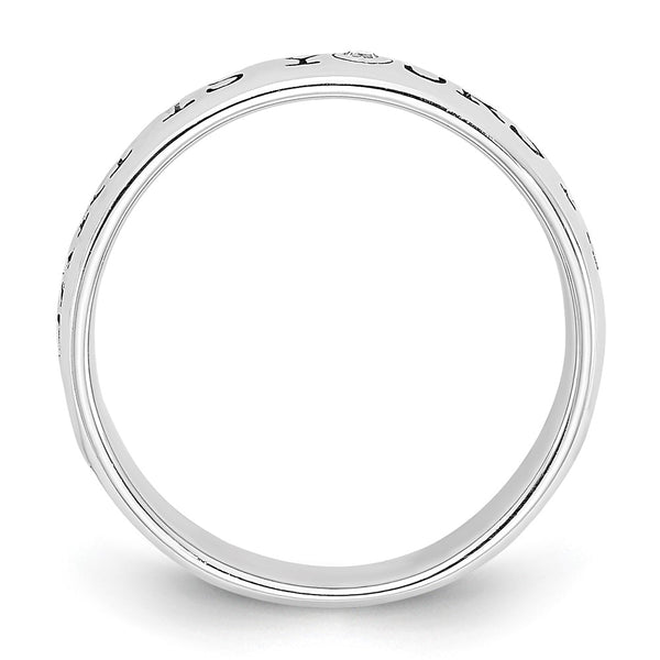 Sterling Silver Diamond Engagement Ring - 1.5 Carat