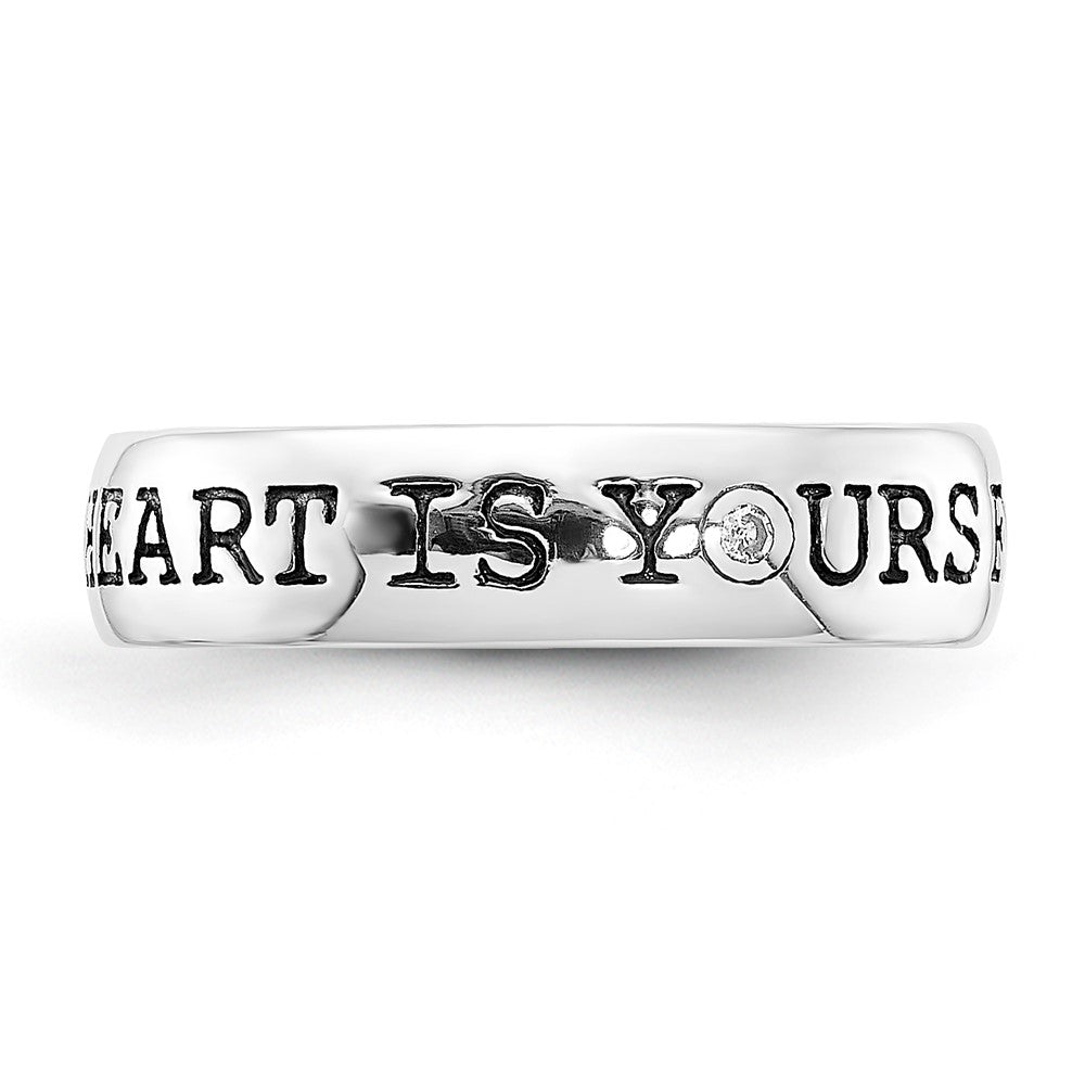 High-Quality Sterling Silver Diamond Engagement Ring - Stylish & Affordable!