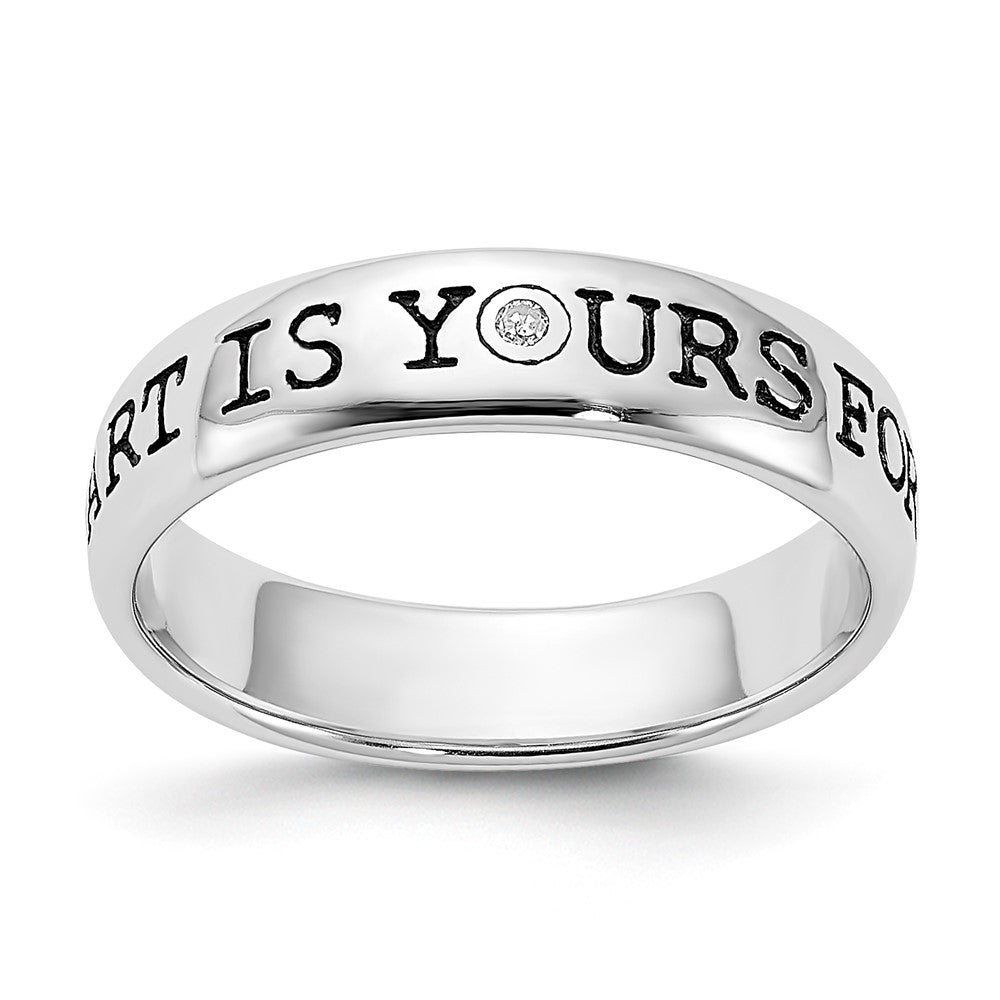 High-Quality Sterling Silver Diamond Engagement Ring - Stylish & Affordable
