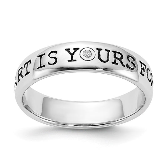 High-Quality Sterling Silver Diamond Engagement Ring - Stylish & Affordable