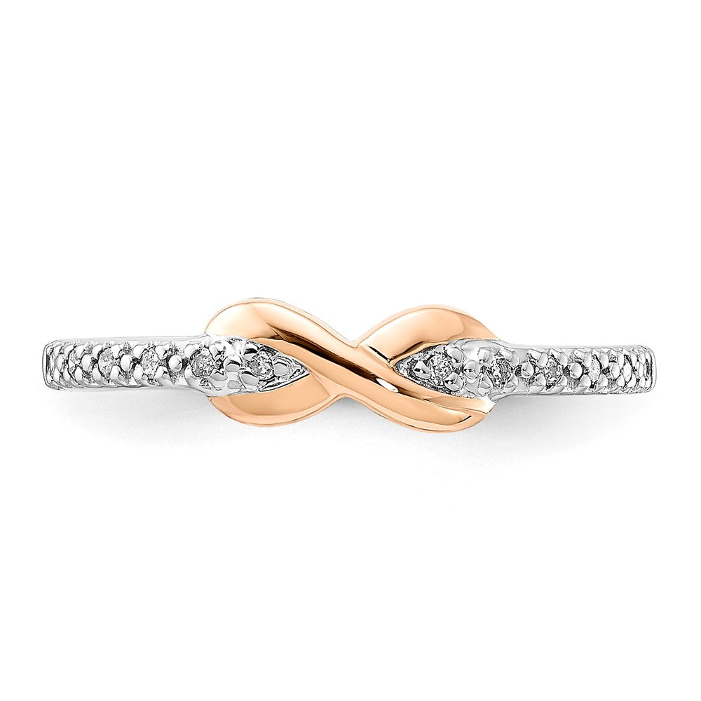 Shop Exclusive 10K Two-Tone Diamond Ring with Sterling Silver Accent - Stylish Value