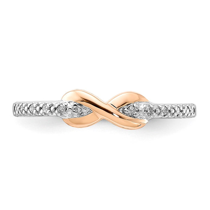 Shop Exclusive 10K Two-Tone Diamond Ring with Sterling Silver Accent - Stylish Value-4