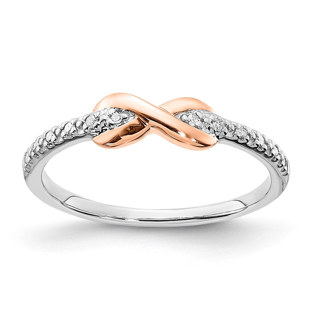 Shop Exclusive 10K Two-Tone Diamond Ring with Sterling Silver Accent - Stylish Value
