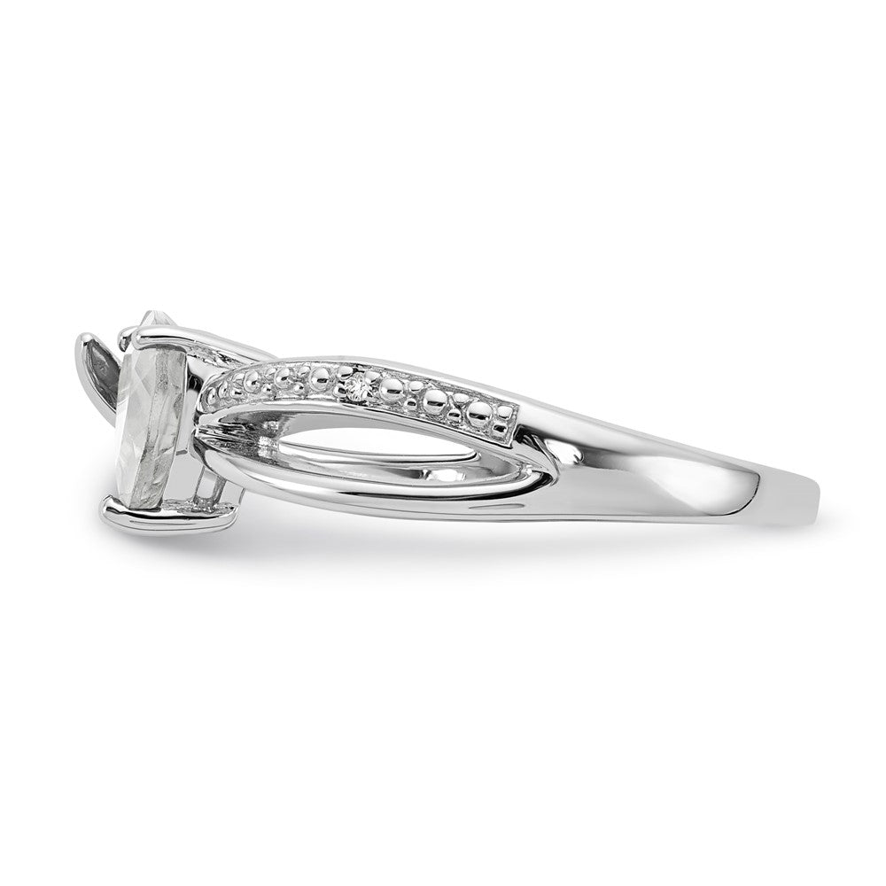 Exclusive Sterling Silver Diamond Semi-Mount Engagement Ring | Stylish Design