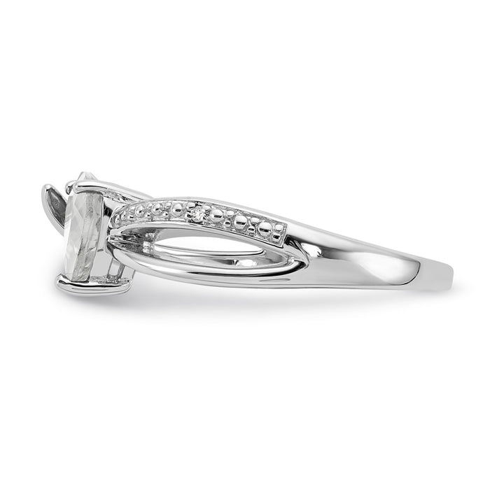 Exclusive Sterling Silver Diamond Semi-Mount Engagement Ring | Stylish Design-3