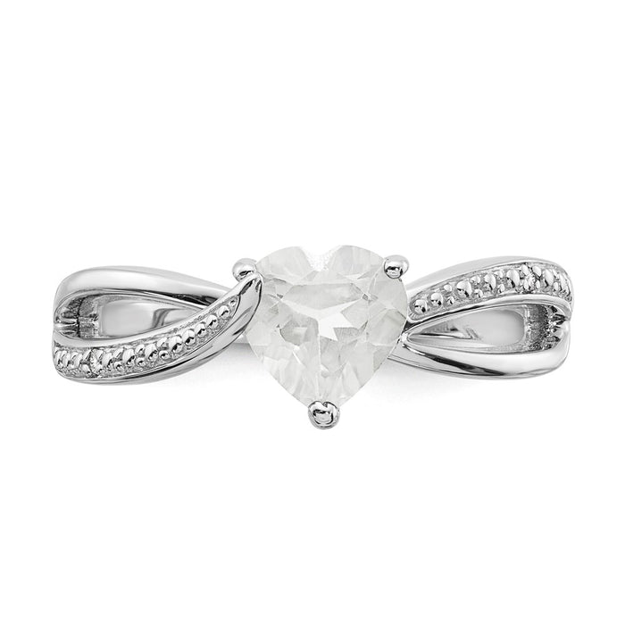 Exclusive Sterling Silver Diamond Semi-Mount Engagement Ring - Stylish Design-4