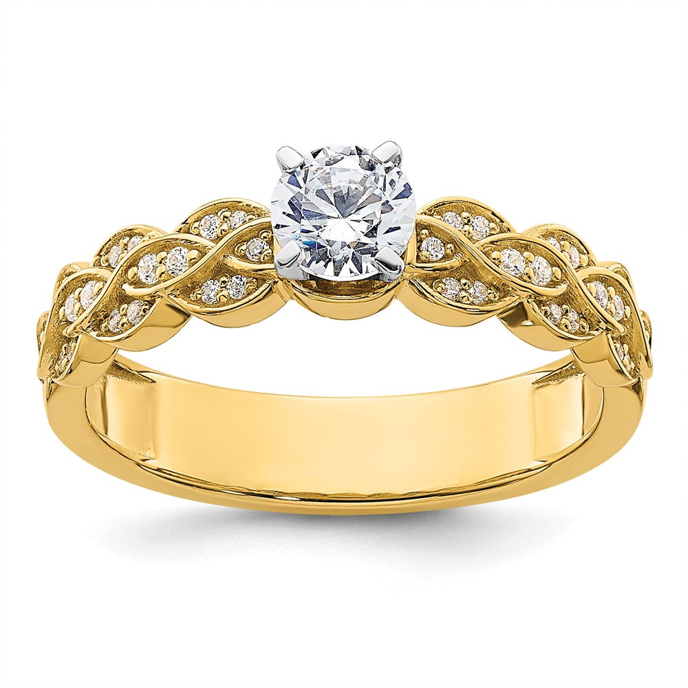 Buy 14K Gold Diamond Semi-Mount Engagement Ring | Stylish Peg Setting, Value!