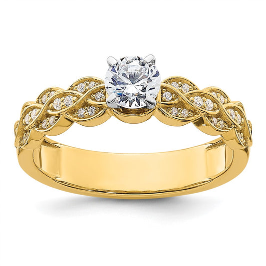 Buy 14K Gold Diamond Semi-Mount Engagement Ring | Stylish Peg Setting, Value!