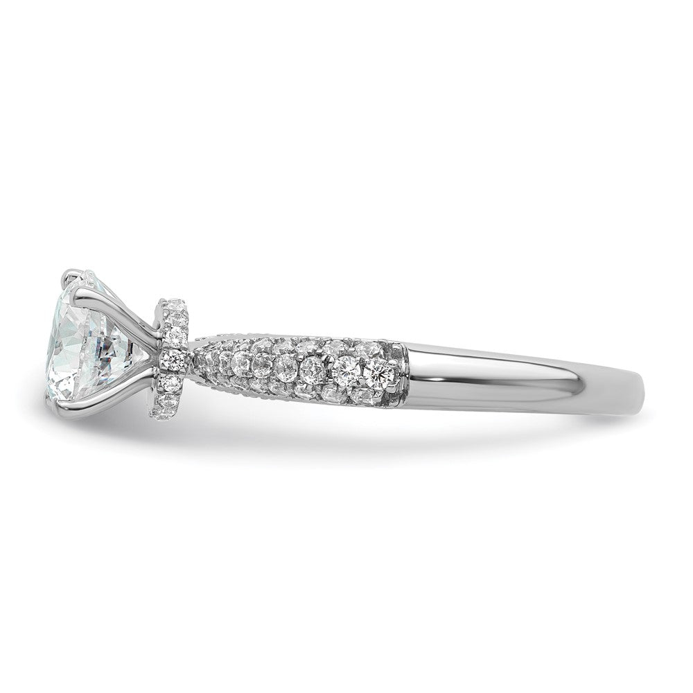 Buy Stylish 14K White Gold Hidden Halo Diamond Semi-Mount Ring | 1.0 Carat