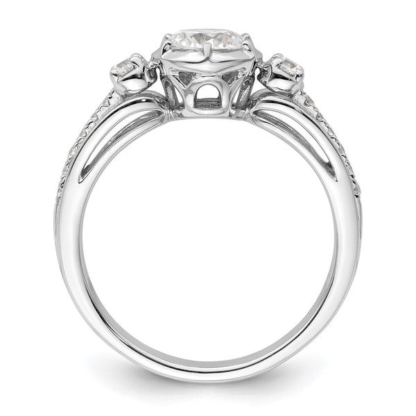 14K White Gold Diamond Semi-Mount Engagement Ring Setting - Style GR1-1034909