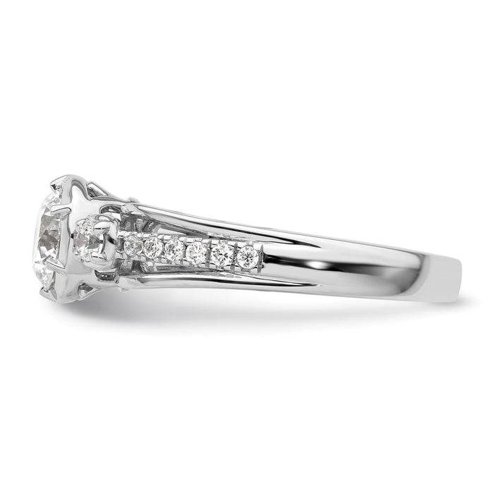 Buy Exclusive 14K White Gold Diamond Semi-Mount Engagement Ring Setting - Stylish Value-3