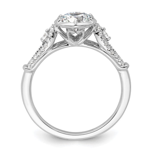 High-Quality 14K White Gold Semi-Mount Engagement Ring with Diamonds - Luxury Value!