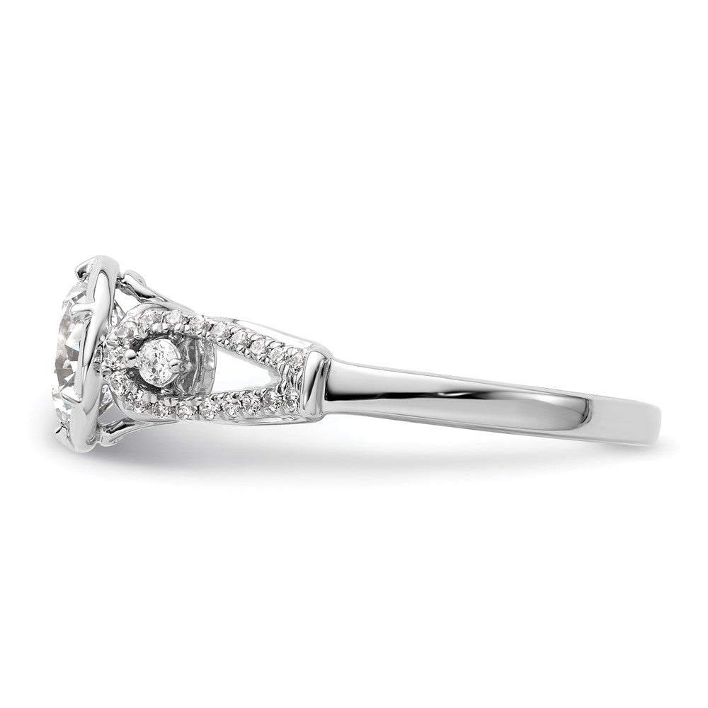High-Quality 14K White Gold Semi-Mount Engagement Ring with Diamonds - Luxury Value!